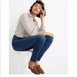 MADEWELL curvy high rise skinny jeans in size 35.